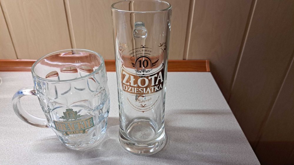 Kufle do piwa z grubego szkła 0,5 l