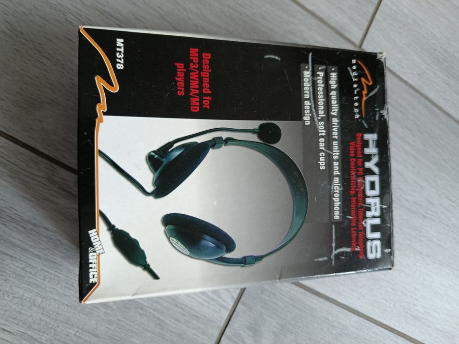 Słuchawki z mikrofonem hydrus mt-378