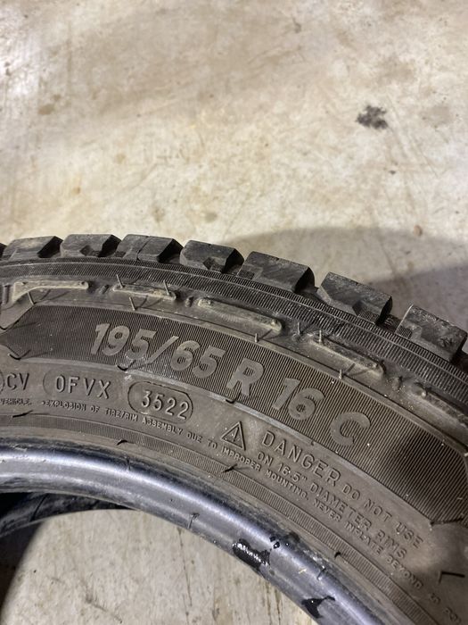 53. Opony dostawcze zimowe michelin aglis crossclimate 195/65r16c 2szt