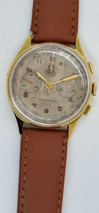 Relógio Titus vintage Cronograph - Landeron 48