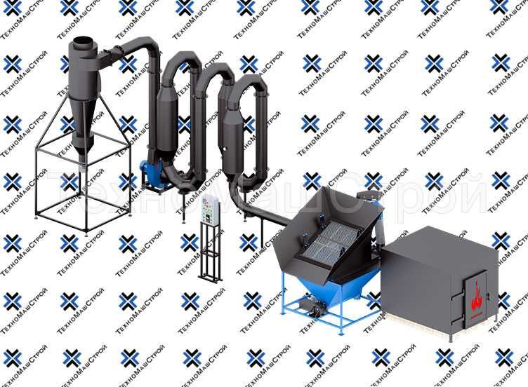 Сушка аеродинамічна для тирси, опилки СА-600