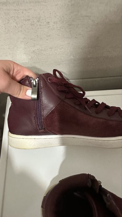 Шкіряні хайтопи lacoste, розмір 39