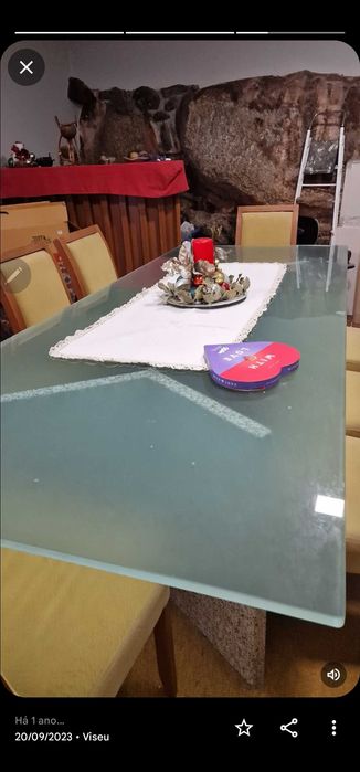 Mesa de Sala em vidro