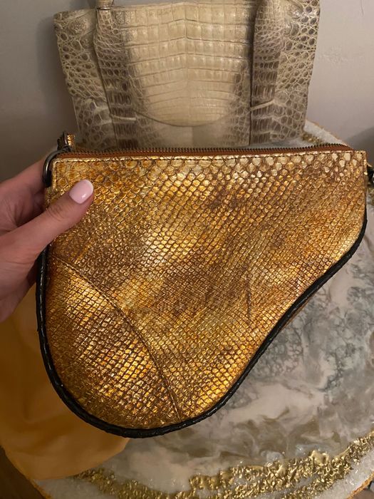 Лучше, чем Dior Saddle)Эксклюзив, индпошив. Новая сумка из питона.