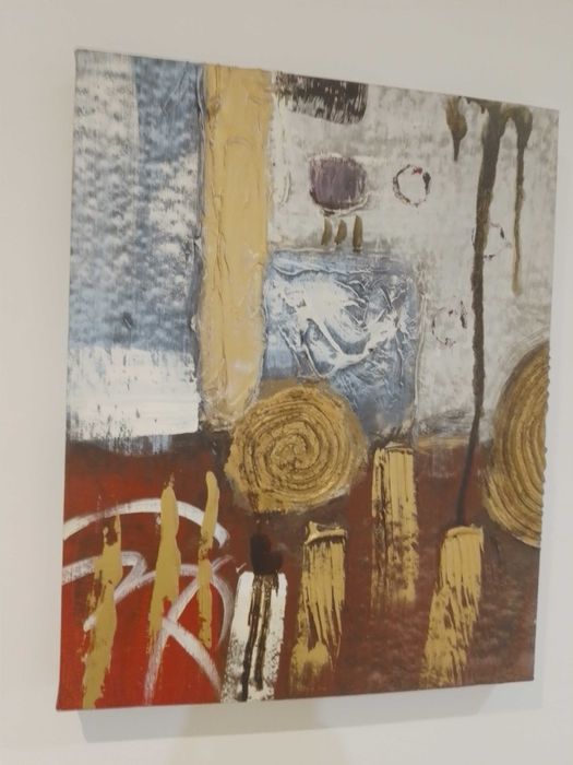 quadro e centro de mesa