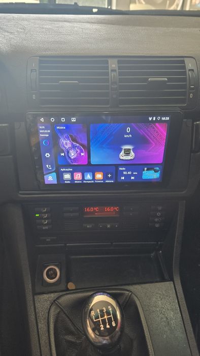Radio Android 14 com GPS BMW E39/X5 (Artigo Novo)