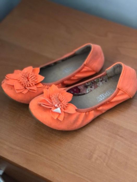 Balerinki pomarańczowe rozm 31