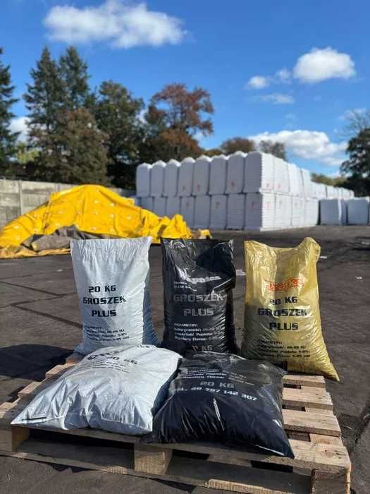 węgiel groszek plus 26-28 MJ 5-25mm Paleta 1000kg 50 worków Dolice