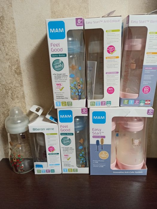 Бутылочки Anti-Colic MAM/Comotomo/соски/пустушки