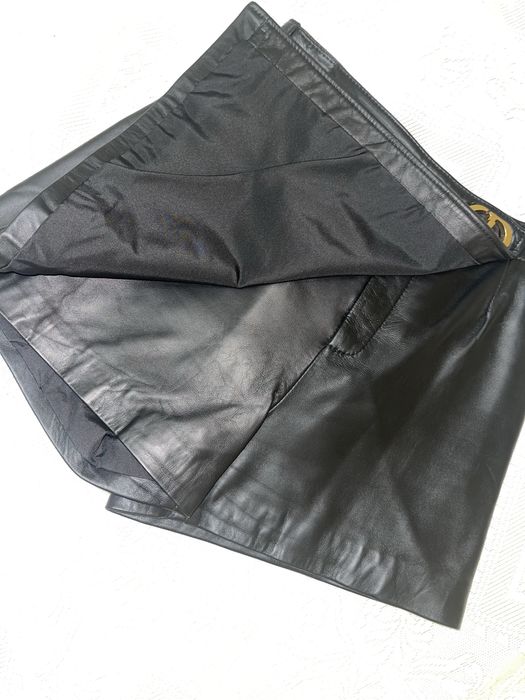 Юбка шорты мягкая кожа