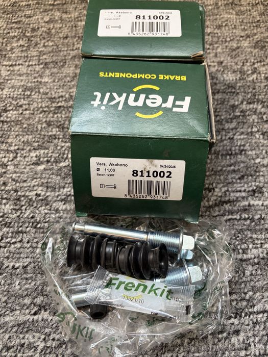 Frenkit 811002 ремкомплект направляющих (пальцев) 11mm переднего тормозного суппорта Mitsubishi, Citroën, Opel.