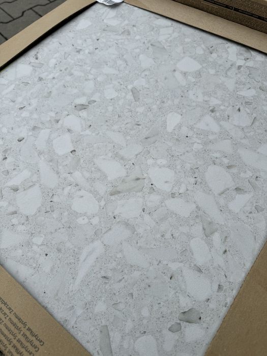 Płytki TERAZZO GREY 59,8X59,8 Graphite White Gres MAT. Lastryko G2