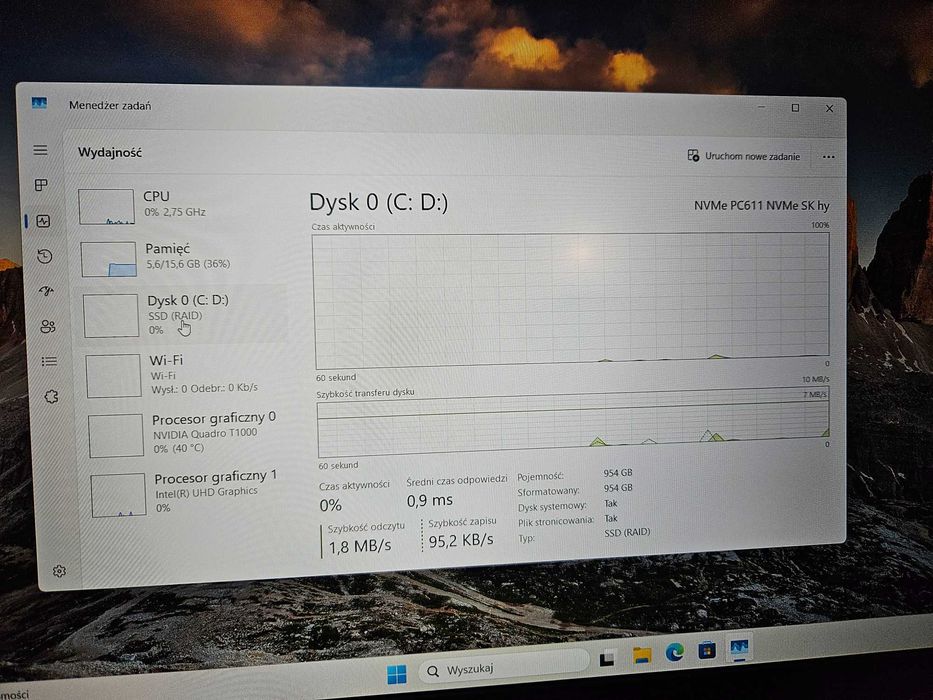 Dell Precision 7550 i7-10750H 16GB/1TB Win11