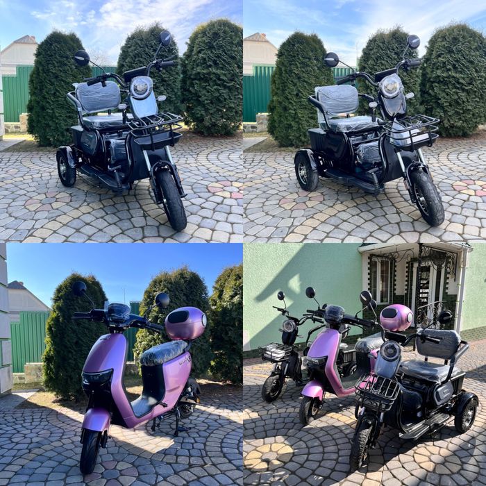 скУтер Електро FADA N9 Трицикл електричний НОВИЙ БЕЗ ПРОБІГУ достаВКА