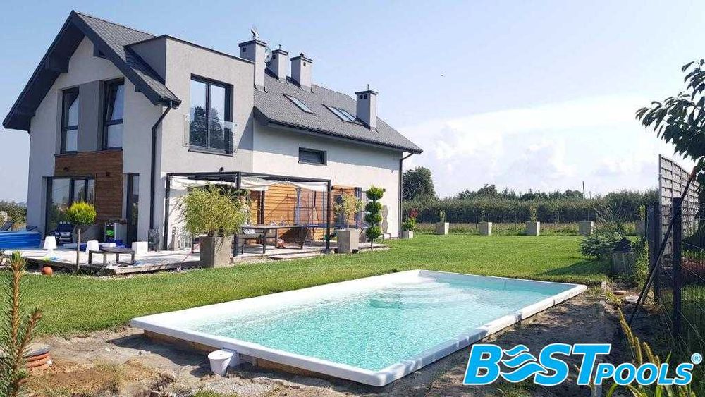 Poliestrowy basen RODOS 5x3x1.5 z filtracją - PRODUCENT Bestpools