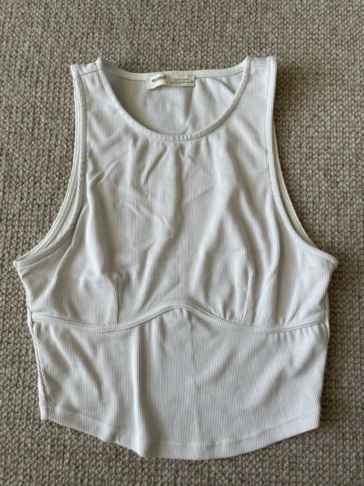 Топ pull&bear білий