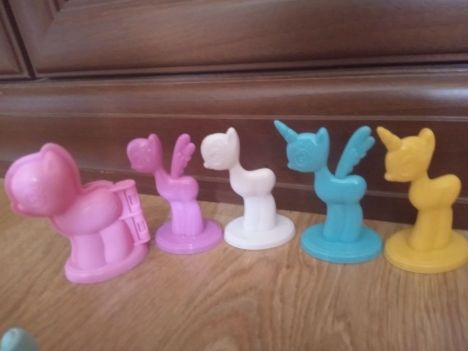 Zestaw koniki, fryzjer, zoo do ciastoliny