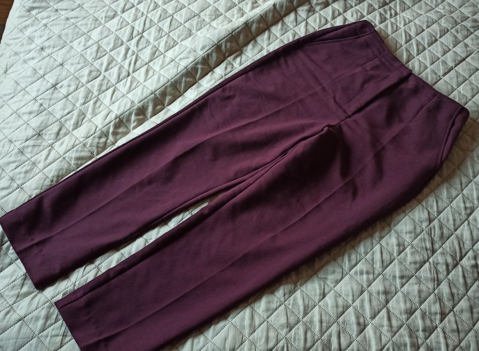 Spodnie bordowe Reserved 42 XL UK14 z elastanem