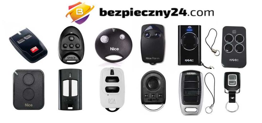 Piloty do bram Nice Faac Beninca BFT DEA Somfy Came Bezpieczny24.com