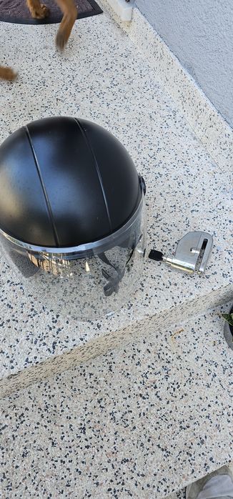 Capacete mota aberto