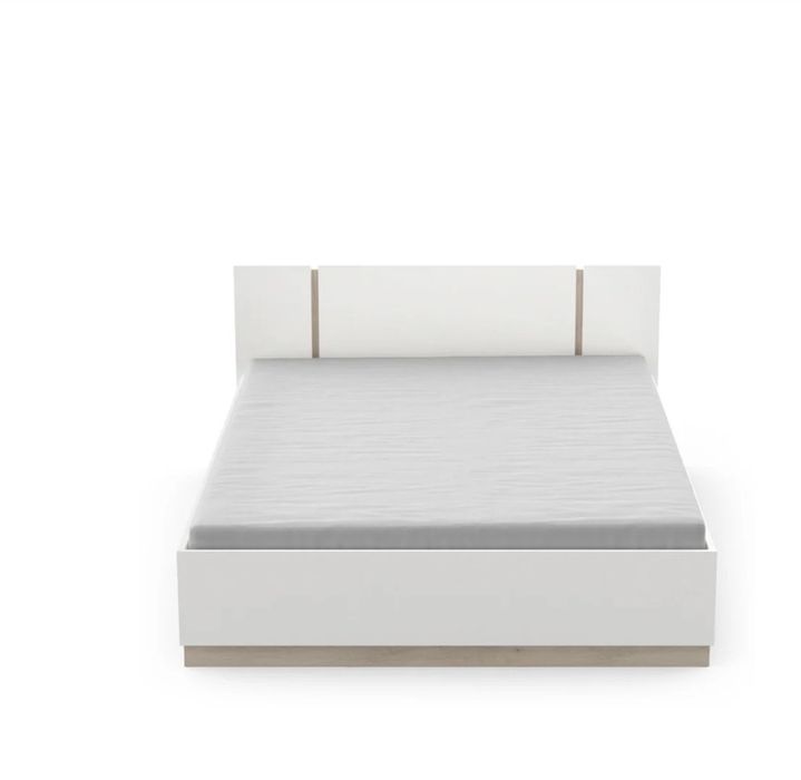 Extrutura de cama Watson Jr, com colchão sem mola.