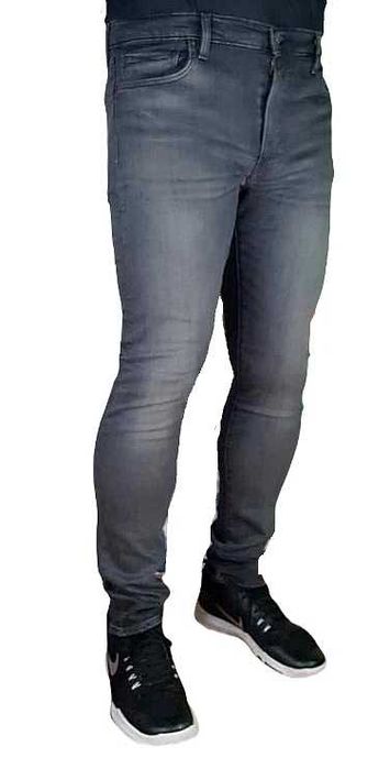Levi's Skinny Taper szare jeansy męskie nowe oryg. Levis Flex -W36/L30