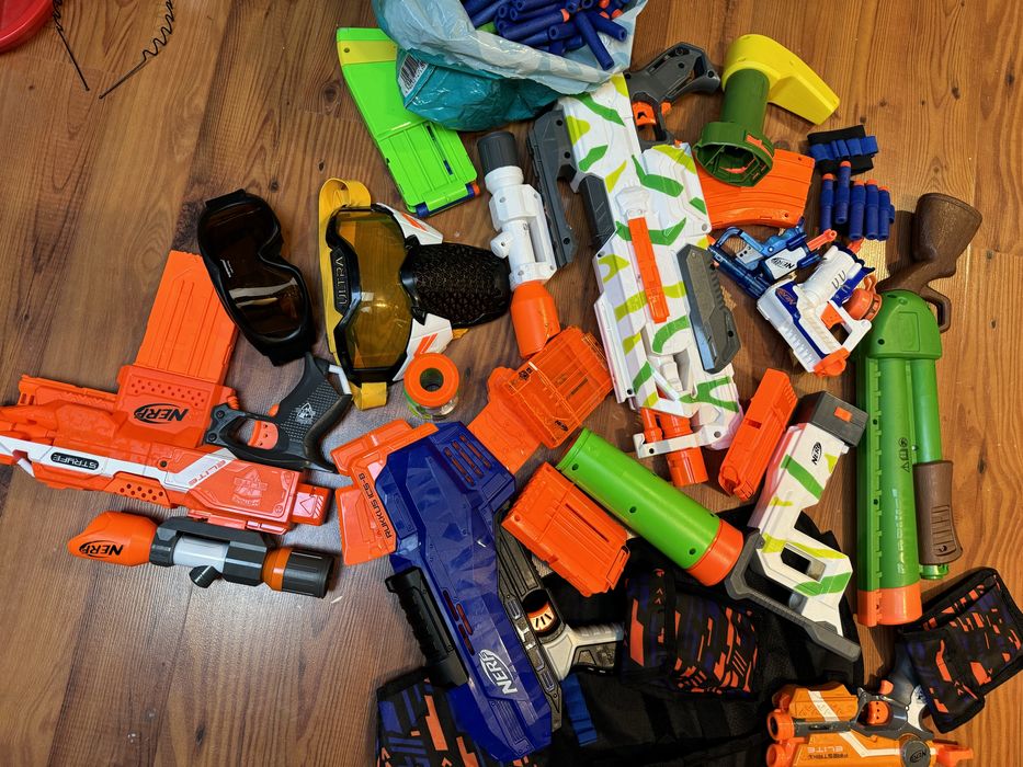 Ogromny zestaw Nerf