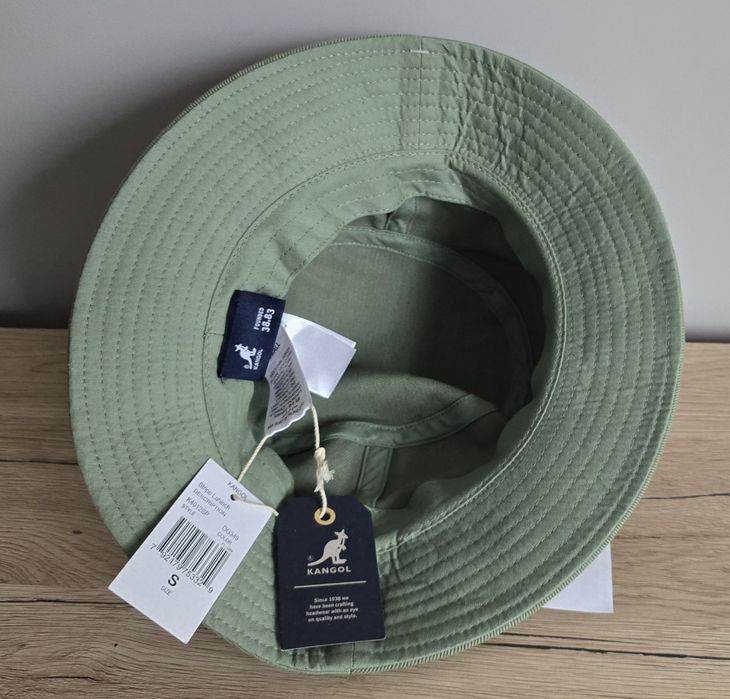 Rewelacyjny kapelusz Kangol Stripe Lahinch - zielony