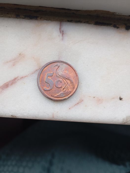 Moeda 5c África do sul