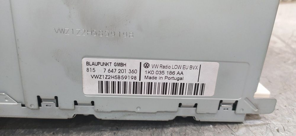 SISTEMA AUDIO / RADIO CD VOLKSWAGEN GOLF VI 2009 -1K0035186AA