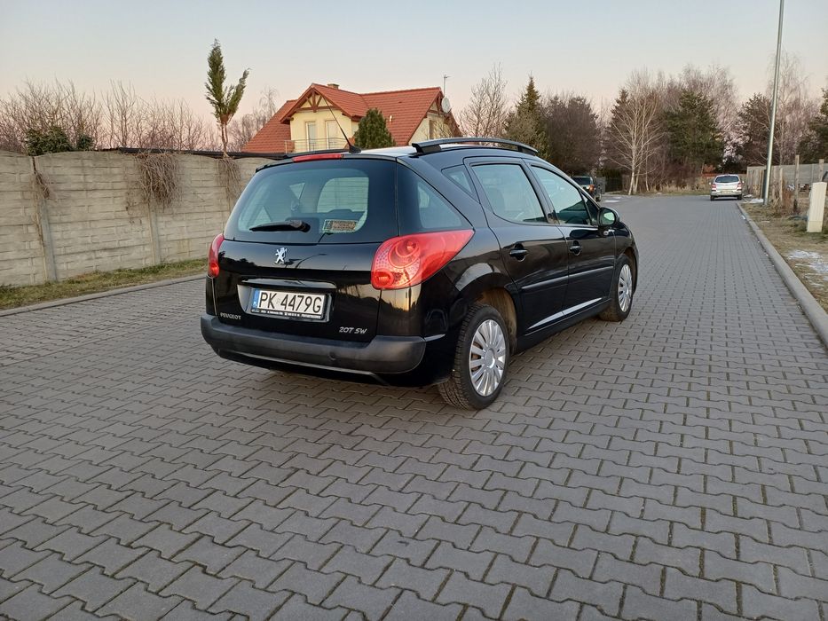 SPRAWNE 207Kombi.OPONY ZIMA.Silnik 1.6hdi.