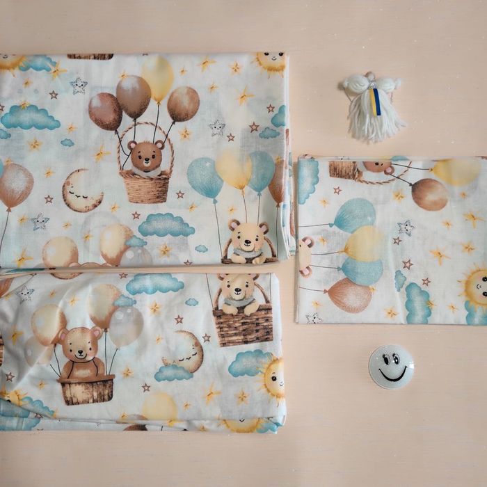 Детское постельное белье 3в1- простынь , пододеяльник ,наволочка