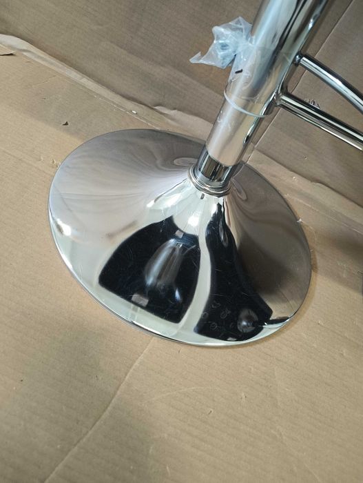 Songmics Stołek Barowy hoker Szary 2 Sztuki 44,5x38x115cm