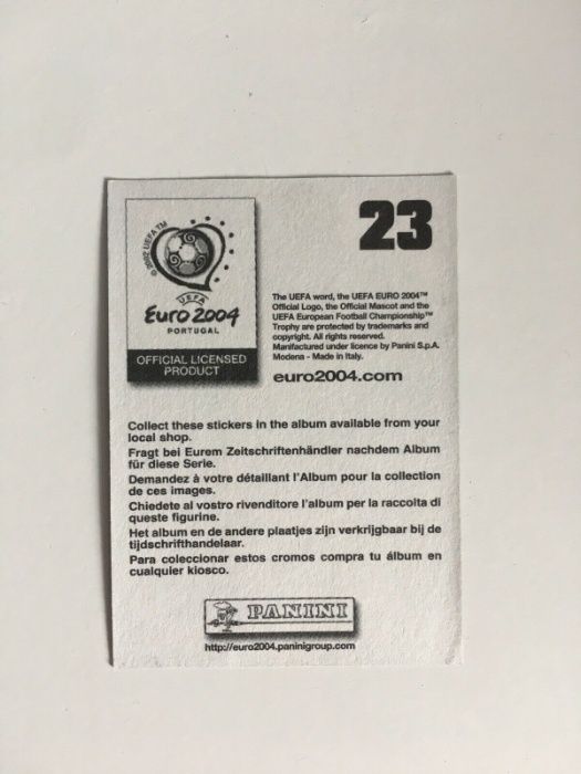 Ronaldo-Rookie Euro-Euro 2004.Nr.23