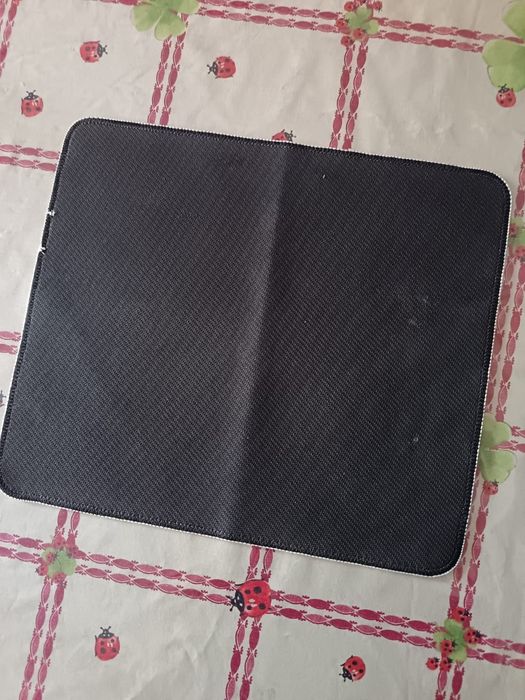 Tapete de rato grande preto e cinza de gato + oferta brindes