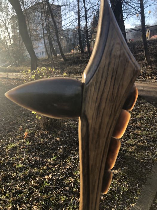 Кремʼяна Тамагавка.довжина 49см. Матеріал дуб