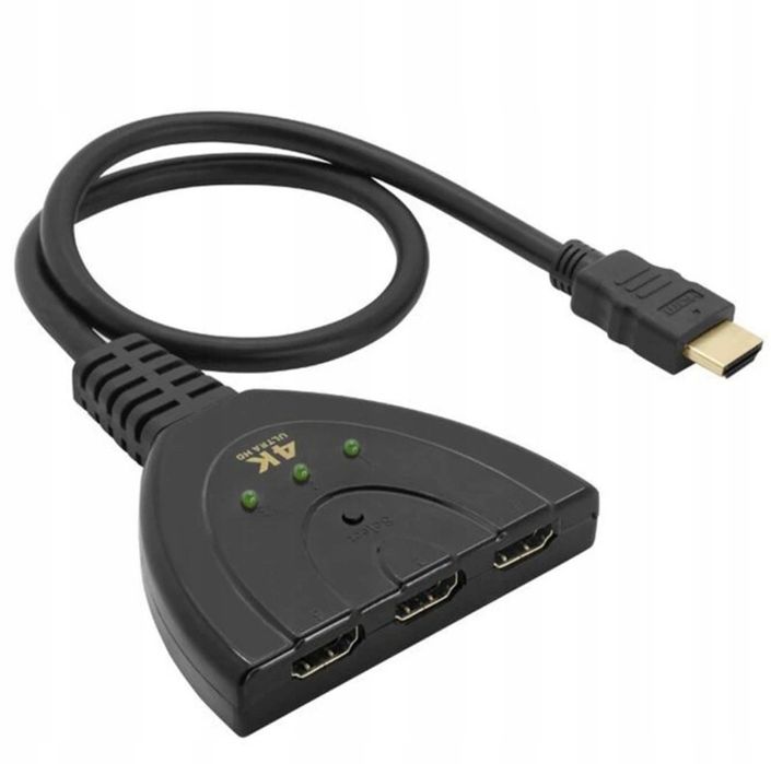 Swich przełącznik HDMI 3 w 1 FHD, 4k