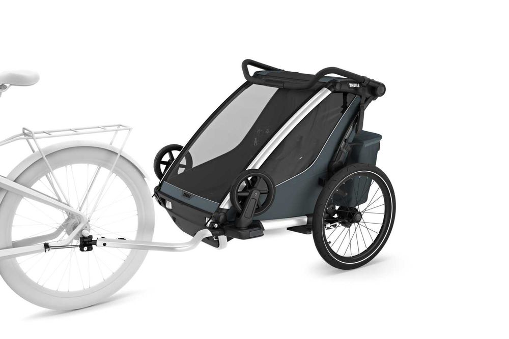 przyczepka rowerowa Thule Chariot Cross 2 podwójna Dark Slate