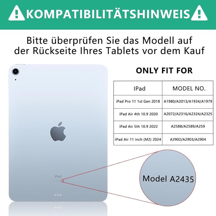 Etui iPad Air 11' Etui z klawiaturą magnetyczną zielony