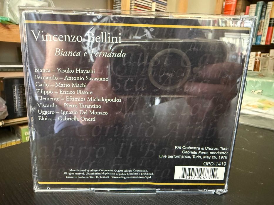 Bellini – Bianca e Fernando – Yasuko Hayashi, Antoni Savastano – Ferro