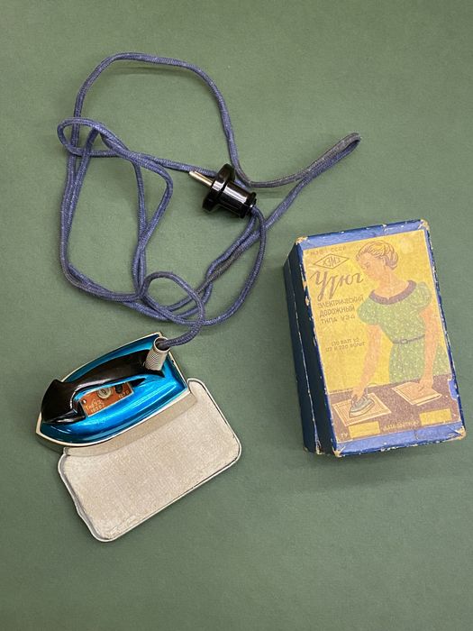 Утюг дорожный, винтажный, старинный. Производство СССР.