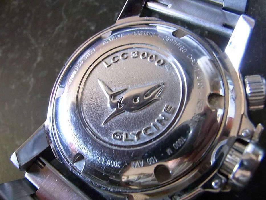 Glycine Lagunare 1000m nurek,automat 46mm.Komplet jak nowy ! TOP !