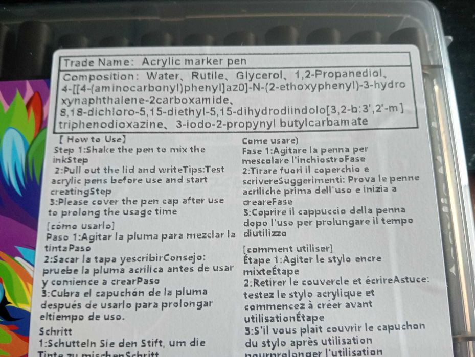Marcadores de Tinta Acrílica (Estojo 24 Cores)