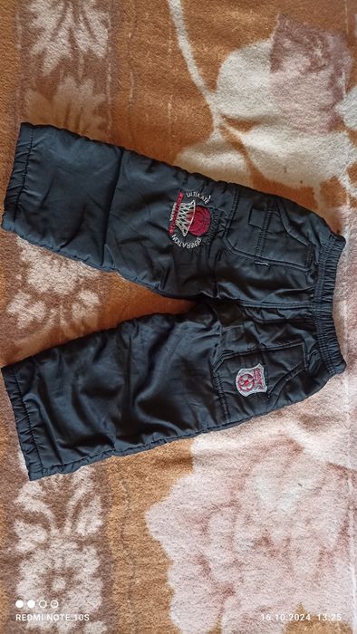 Spodnie zimowe ortalionowe chłopięce r.98