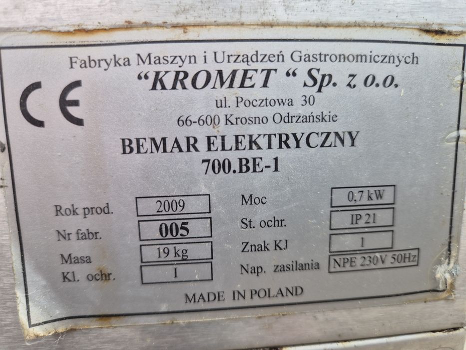 Warnik Bemar makaroniarka makaron pierogi KROMET 700.BE-1