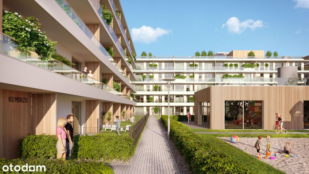 2 Pokoje Z Tarasem | 35,14 M2 | 150 Metrów Od Morza | Apartament