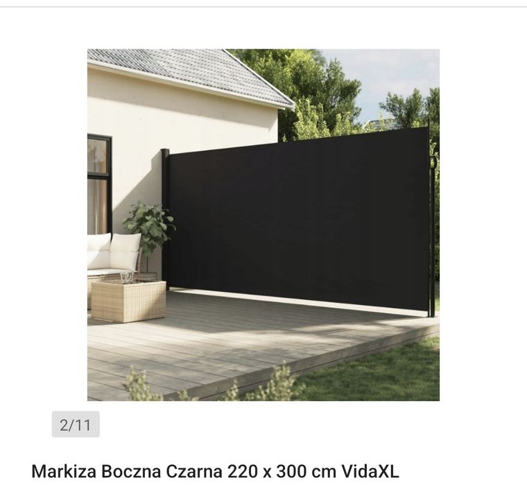 Duża Markiza boczna ogrodowa