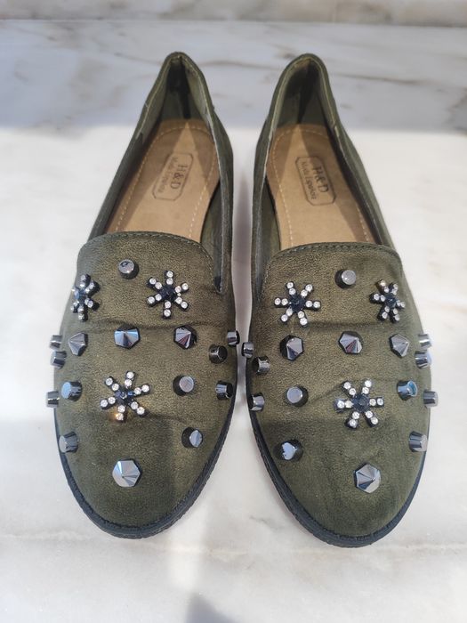 Sabrinas Verde Tropa H&D Moda Española - Tam. 36 (Como Novas)