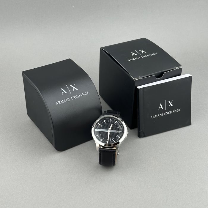 Zegarek vintage Armani Exchange – męski naręczny | czarna tarcza