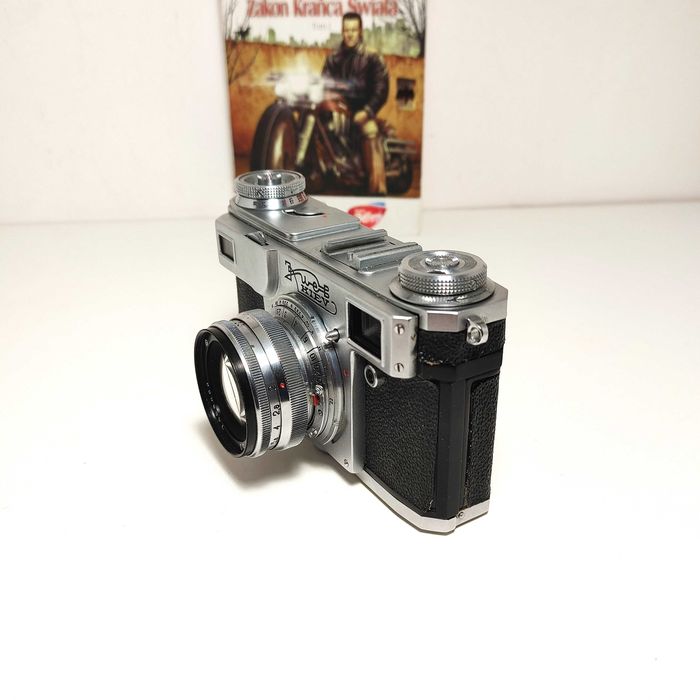 Radziecki analogowy Dalmierz KIEV 4A z Jupiter 8M 50 mm 1:2  1975 rok